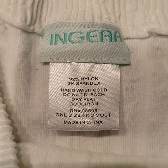 3/$30 INGEAR Turquoise Tie Dye Bandeau Smock Beach Cover-up Micro Dress - Picture 3 of 6